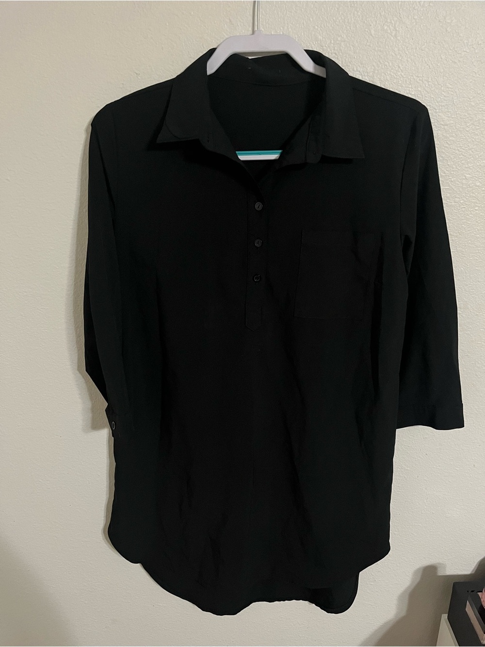 Black Button Up Shirt Dress